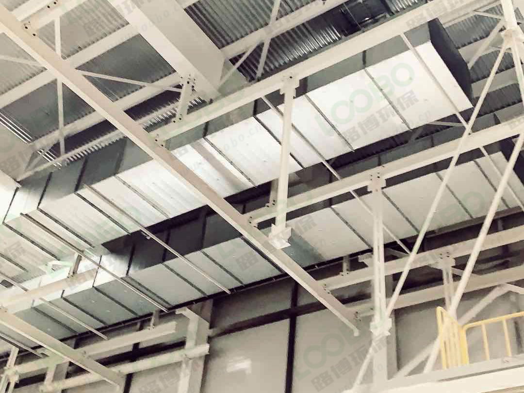 車間整體通風(fēng)除塵系統(tǒng)施工進(jìn)行時